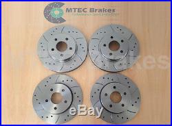 MONDEO ST220 DRILLED GROOVED BRAKE DISCS Front Rear Pad 2004-2007