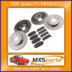 MX5 Brake Discs and Pads Full Front & Rear Set Mazda MX-5 Mk1 NA 1.6 19891998