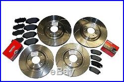 Mazda RX-8 Brake Discs and Mintex Pads Front and Rear Dimpled Grooved
