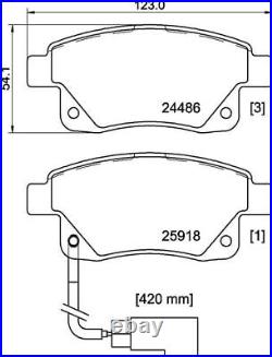 Mintex Brake Disc Kit Rear Diameter 280mm Pads For Ford MVK0019