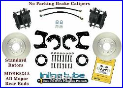 Mopar 8 3/4 or Dana 60 Rear Axle End Disc Brake Conversion Kit A, B, E Body NO P