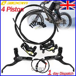 Pair ZOOM Electric Bike Hydraulic Disc Brake Power-off 4-Piston Front & Rear 160