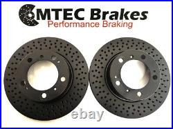 Porsche Boxster 986 2.5 96-99 Front Rear Brake Discs and Pads Mtec Black Edition