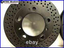 Porsche Boxster 986 2.5 96-99 Front Rear Brake Discs and Pads Mtec Black Edition