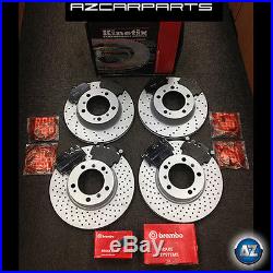 Porsche Front Rear Drilled Brake Discs Brembo Pads Boxster S Cayman 3.2 3.4 R