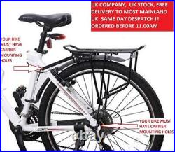 RDK Bike/Cycling Rear Disc Brake Pannier Bag Rack Black