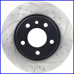 REAR DRILLED GROOVED 294mm BRAKE DISCS PAIR FOR VW TRANSPORTER T5 1.9 TDI