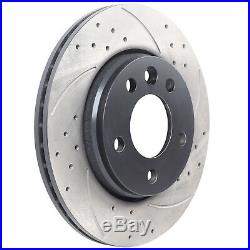 REAR DRILLED GROOVED 294mm BRAKE DISCS PAIR FOR VW TRANSPORTER T5 2.0 3.2 TDI