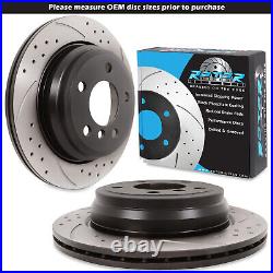 REAR DRILLED GROOVED 300mm BRAKE DISCS FOR BMW 3 SERIES F30 F31 F34 320i 11+