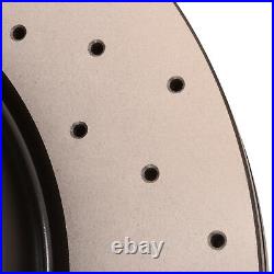 REAR DRILLED GROOVED 330mm BRAKE DISCS FOR BMW 5 SERIES F10 F11 518d 528 530d
