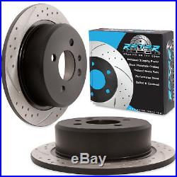 REAR GROOVED DRILLED 258mm BRAKE DISCS FOR BMW Z1 ROADSTER 2.5 1988-1991