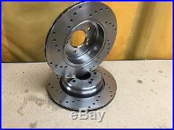 Rear Brake Disc Cross Drilled For Bmw M3 E46 Coupe And Convertible