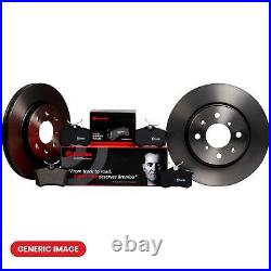 Rear Brake Discs Internally Vented Coated + Brake Pads Fits Land Rover BREMBO