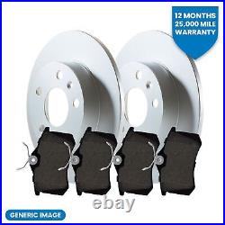 Rear Brake Discs & Pads Braking Service Kit For Citroen Peugeot DS Opel Vauxhall