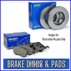 Rear Brake Discs and Pads Set FOR BMW F10 2.0 10-16 518d 520d 520i 525d 528i