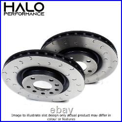 Rear Brake Discs to fit Subaru Impreza Turbo Classic Halo Performance Grooved