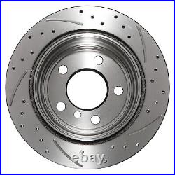 Rear Drilled Grooved 300mm Brake Discs For Bmw 4 Series F32 F33 F36 12-18