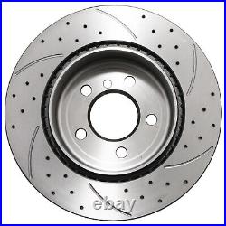 Rear Drilled Grooved 330mm Brake Discs For Bmw 5 Series F10 F11 518d 530d 10-17