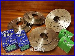 Renault 5 Gt Turbo New Front Rear Dimpled Groove Brake Discs Bearings Greenstuff