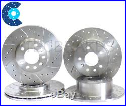 Renault Clio Cup Sport 172 182 Drilled Grooved Front & Rear Brake Discs