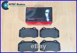 Renault Megane 225 04-09 Drilled Grooved Front Rear Brake Discs +Brembo Pads ABS