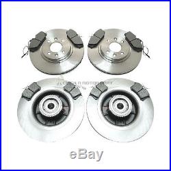 Renault Megane Scenic 99-03 Front And Rear Brake Discs And Pads Wheel Bearings