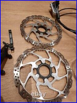 Shimano SLX Disc Brakes F&R with mounts and CL rotors BR-M666 Very Good Cond