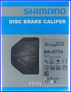 Shimano Tiagra BR-4770 Disc Brake Flat Mount Front & Rear Calipers Set, 1 Pair
