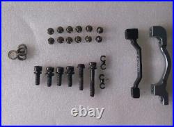 Shimano XTR BR M988 / M985 200/180mm Icetec Rotors all bolts & adapters Ex Cond