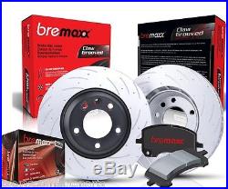 Slotted Pair Front Rear Bremaxx Disc Brake Rotors & Pads Skyline R33 Gtst Gts-t