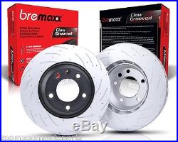 Slotted Pair Front Rear Bremaxx Disc Brake Rotors & Pads Skyline R33 Gtst Gts-t