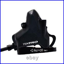 TEKTRO HD-R280 Flat Mount Hydraulic Disc Brake Set Dual Piston, For Road