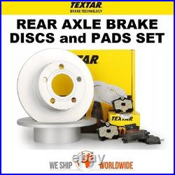 TEXTAR Rear Axle BRAKE DISCS + BRAKE PADS SET for LEXUS LS 460 2006-on