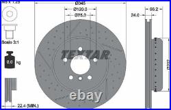 Textar Car Brake Discs (Pair) Rear Bolts Screws Wheel Hub Studs For BMW 92265525