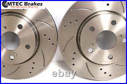 VW Golf mk5 2.0T Gti 05-08 Front Rear Brake Discs and Pads Drilled Grooved