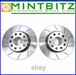 VW Scirocco 1.4TSi 2.0TDi 2.0TSi 08-15 Grooved Front Rear Brake Discs & Pads