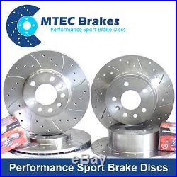 Vauxhall Corsa 1.6 T VXR 04/07- Front Rear Brake Discs+Pads Drilled Grooved