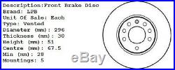 Vauxhall Insignia Front And Rear Brake Discs & Pads New O. E Quality 292mm 296mm