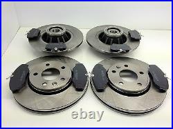 Vauxhall Vivaro Front And Rear Brake Discs Pads Abs Ring Fitted Wheel Bearings