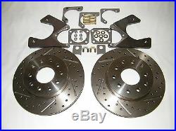 Wilwood GM 10/12 Bolt Rear Disc Brake Conversion Kit Drilled & Slotted Rotors
