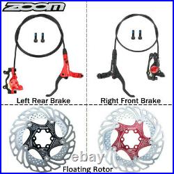 Zoom HB-875 Mountain Bike Hydraulic Disc Brake 750/1350mm Lever Caliper Rotors